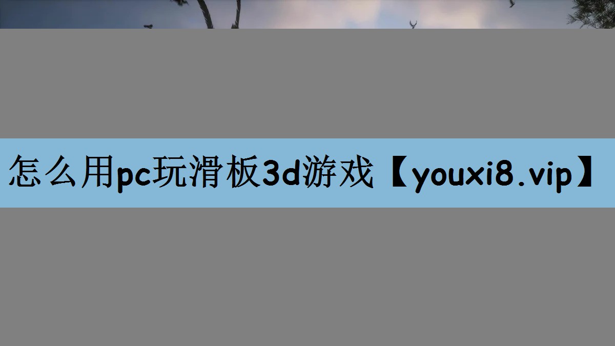 怎么用pc玩滑板3d游戏
