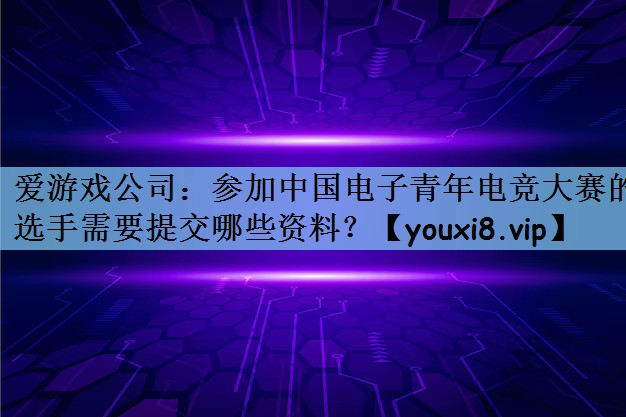 爱游戏公司：参加中国电子青年电竞大赛的选手需要提交哪些资料？